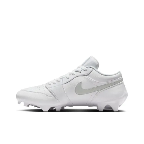 Jordan Air Jordan 1 Low TD Cleat противоскользящие устойчивые к истиранию дышащие футбольные бутсы мужские белые