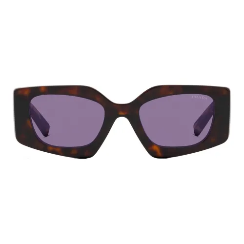 PRADA Нерегулярная форма Солнцезащитные очки Женские Черепаховый