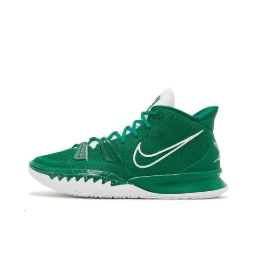 Nike Kyrie 7 TB Abrasion Resistant MID Топ Баскетбольные кроссовки Мужской Зеленый