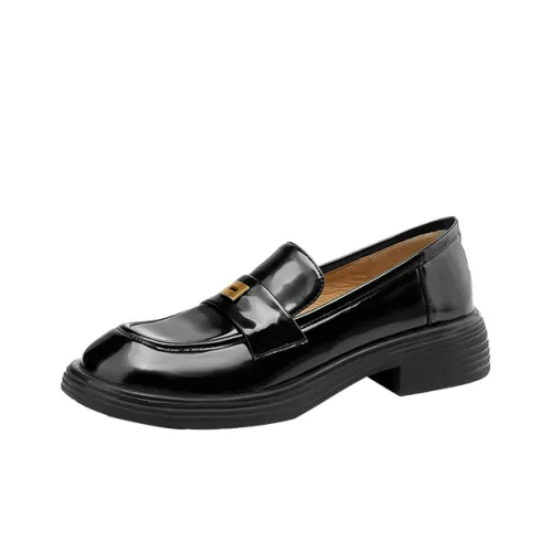 F·LOVES·f Лоферы 4CM Женские Черный