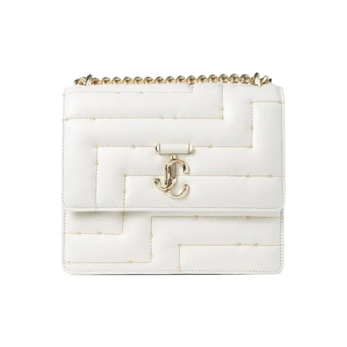 Jimmy Choo Avenue Nappa Sheepskin Маленькая квадратная сумка сумка через плечо сумка на плечо женская белая