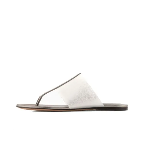 AMANI Шлепанцы Женские Серебряные