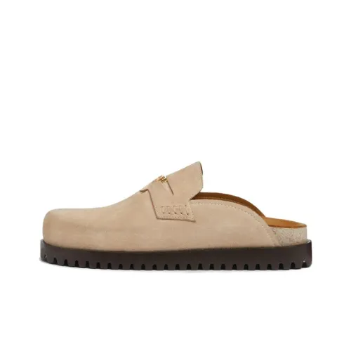 VERSACE Medusa Резиновая подошва Тихие Домашние тапочки Мужские Коричневые