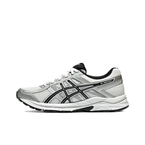 Asics Гель Contend 4 Беговые кроссовки Низкий Топ Серебряный Черный Женские