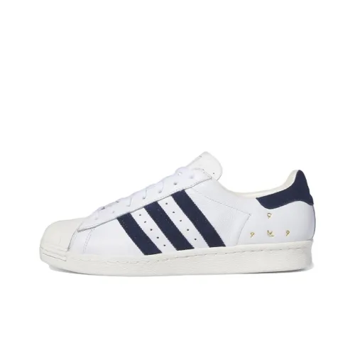Adidas Originals SUPERSTAR ADV Low Топ Скейтборд Кроссовки Мужские Белый Синий