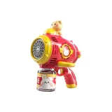 [Красный Расширенная версия с батареей] Космический медведь Пузырьки Стиральная машина + Литиевая батарея + 10 жидкостей