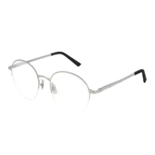 Cartier Металл Нерегулярная форма Оправы для очков Мужской Серебряный