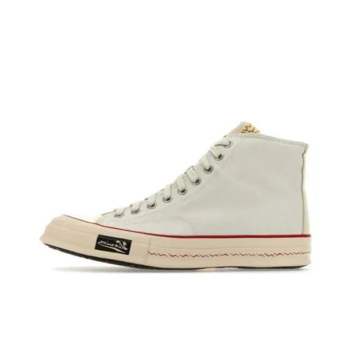 Visvim Высокие Кроссовки для скейтбординга Мужские Айвори