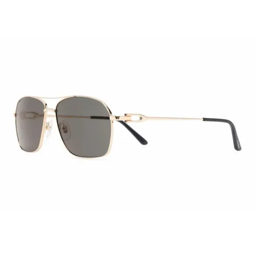 Cartier Metal Square Sunglasses Men's Gold