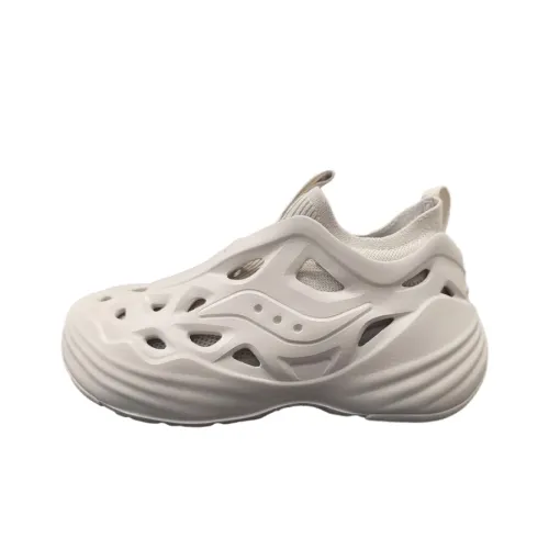 Saucony FOAM WEB Легкий и Дышащий Низкий Топ Беговые Кроссовки Унисекс Светлый Серый