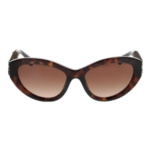 Chanel Ацетат Бабочка Солнцезащитные очки Женские Коричневый