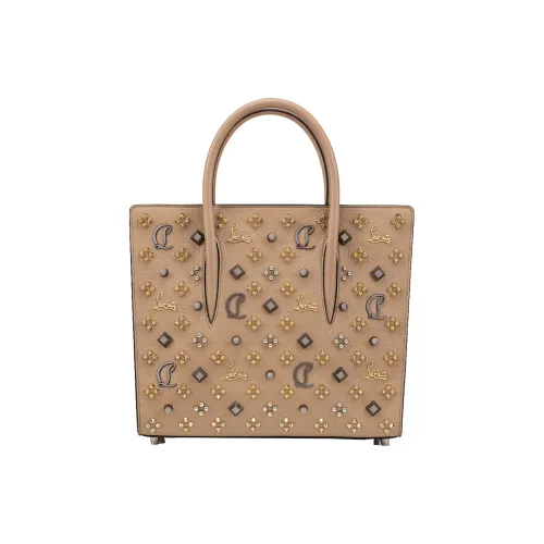 CL LUBOTING Рельефная Телячья Кожа Тоут Сумка Сумка для покупок Сумка через плечо Сумка среднего размера Женская Коричневая