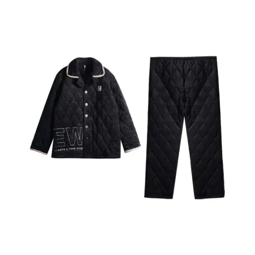 Dorame Темно-синий Синий Мужской Пижамный Комплект