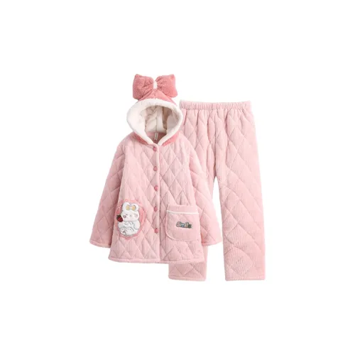 FENTENG FX240108 Конфетно-розовый Женские Пижамные комплекты