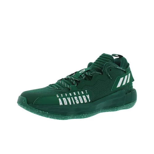 Adidas Dame 8 Extply Slip-Resistant Low Top Баскетбольные кроссовки Мужские Зеленые