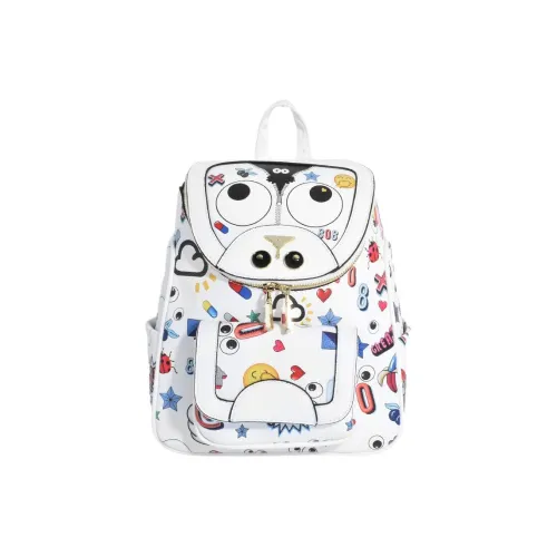 EYE THEME Big Eyes Series ПУ (полиуретан) Рюкзак Путешествие Студенты Рюкзак ПУ (полиуретан) С принтом Средний Женские