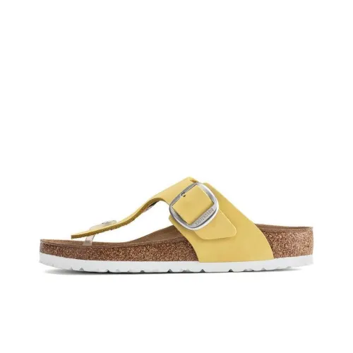 Birkenstock Slip Resistant Abrasion Resistant Шлепанцы Женские Желтый Обычный