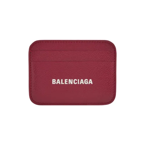 Balenciaga Зернистая кожа коровы Картхолдер Женские Бургунди