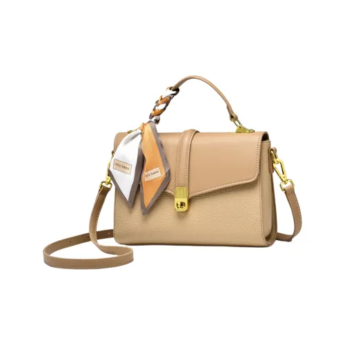 Versman ПУ (полиуретан) Одно плечо Сумка Большая Женская Хаки Абрикос Бежевый Классический Черный