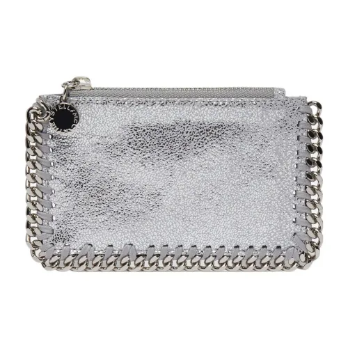 Stella McCartney Falabella Полиэстер Кошелек Держатель для карт Женский Серебряный