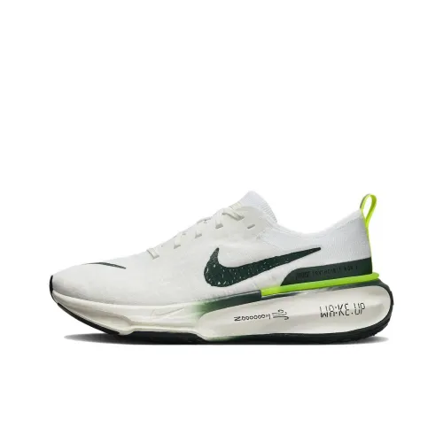 Nike Invincible 3 Беговые кроссовки Низкий Топ Белый Зеленый Мужской
