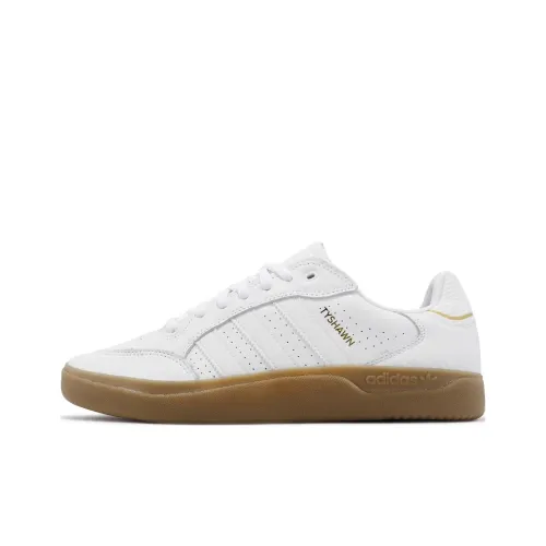 Adidas Originals Tyshawn Slip-Resistant Thermal Low-Top Skateboard Shoes Unisex White Adidas Originals Tyshawn Slip-Resistant Теплые Низкие Кроссовки для Скейтбординга Унисекс Белые