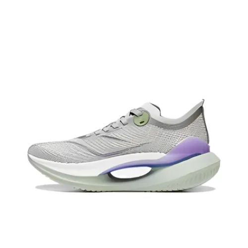 LINING Shadow 2 Essential Износостойкие Дышащие Низкие Кроссовки для Бега Женские Зеленые Серые