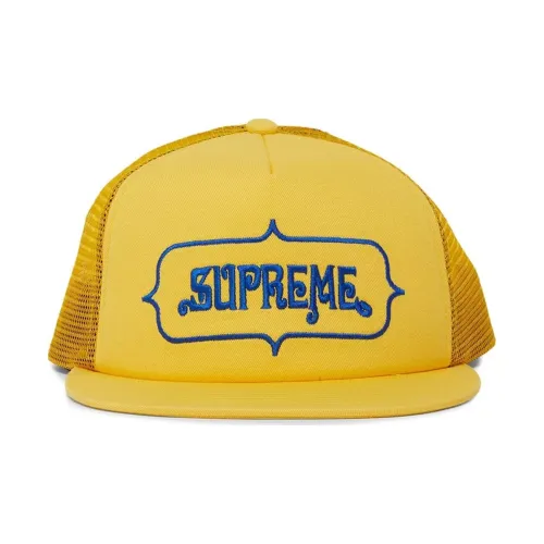 Supreme 100% хлопок Twill Кепки Мужские Желтые
