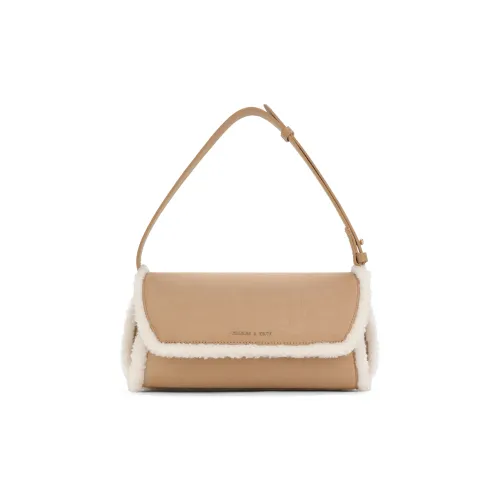 CHARLES KEITH Полиуретан Плечевая сумка Маленькая Женская CAMEL