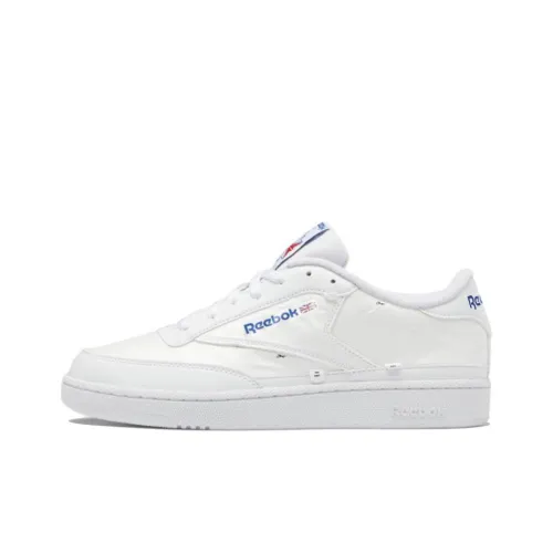 Reebok Club C Series Low Топ Скейтборд Кроссовки Унисекс Белый Синий