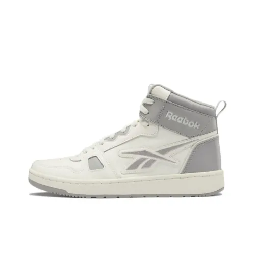 Reebok Resonator MID High Топ Винтажные Баскетбольные Кроссовки Унисекс Серый Белый