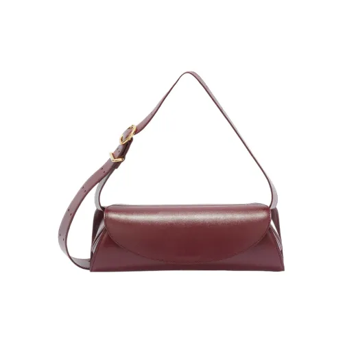 JIL SANDER Телячья кожа Одно плечо Сумка Маленькая Женская Темно-красная