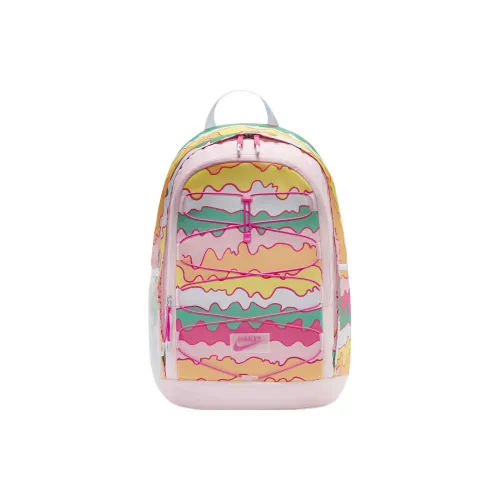Nike Doernbecher Freestyle Hailey Collaboration Polyester Backpack Women's Medium Soft Pink Light Blue Bright Pink