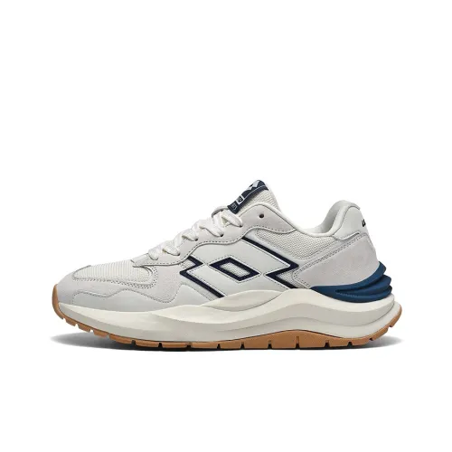LOTTO Casual Low Top Ecru/Dark Blue Men's