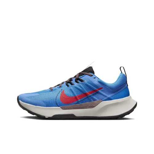 Nike Juniper Trail 2 Амортизация Низкий Топ Беговые кроссовки Мужские Синий Красный