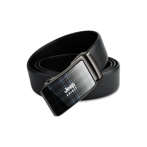 JEEP SPIRIT Сплав Пряжка Коровья кожа Ремни Мужской Черный