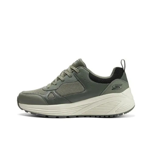 Skechers BOBS SPARROW 2,0 Устойчивый к истиранию Дышащий Низкий Топ Повседневная обувь Мужская Оливково-зеленый
