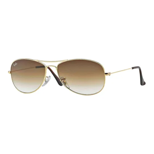 RayBan Металл Aviator Солнцезащитные очки Женские Золотые