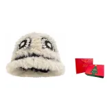 Бежевый Черный Lion Dance Шляпа + Рождественская Коробка