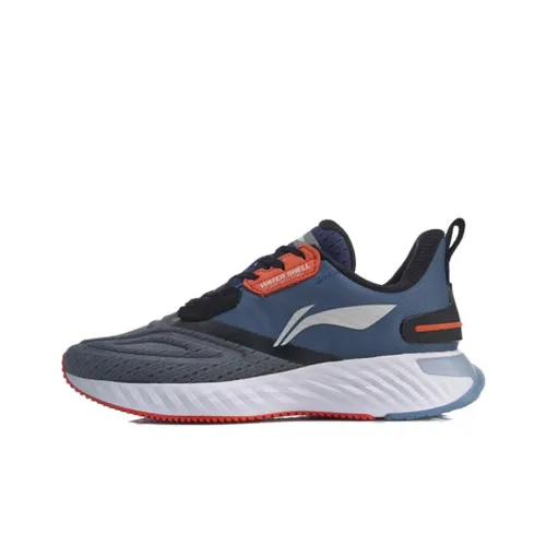 LINING Cloud 5 V Shield Low Топ Беговые кроссовки Мужской Средний Индиго