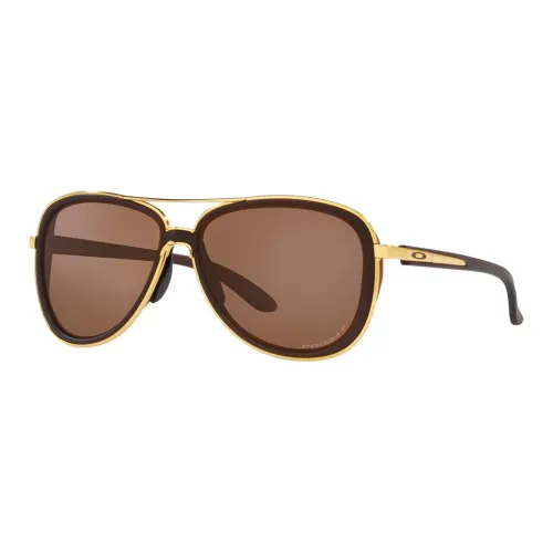Oakley Пластик Металл Aviator Солнцезащитные очки Женские Коричневый