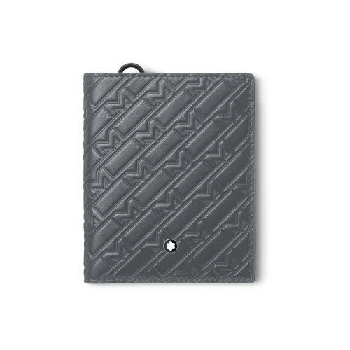 MONTBLANC M_Gram 4810 Кожа Кошелек Стандартный Мужской Элегантный Серый