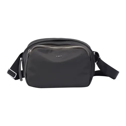 LEFF Ткань Асимметричная Сумка-подушка через плечо средний размер женский черный