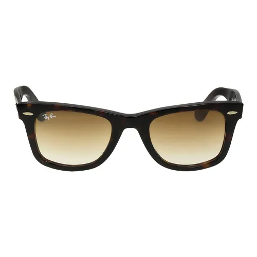 RayBan Ацетат Квадратные Солнцезащитные Очки Унисекс Черные