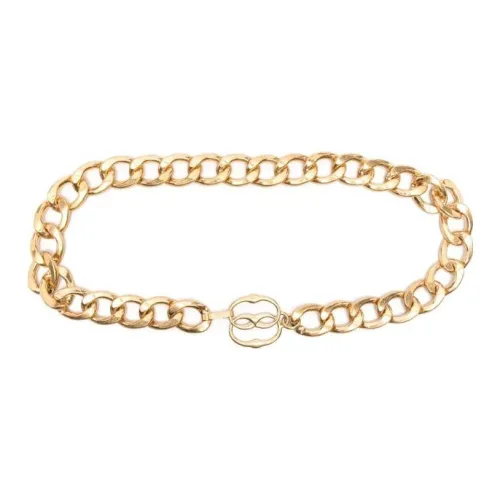 BALLY Логотип Дизайн Цепи для талии Женские Золото