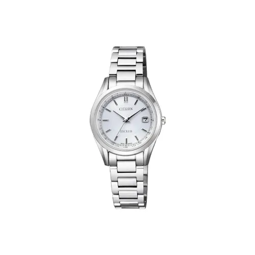 CITIZEN Радиоконтролируемые Кварцевые Механические Супер-Титановые Часы Унисекс Белый Циферблат ES9370 54A