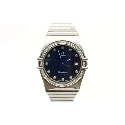 OMEGA Constellation Collection Кварцевый механизм Женские часы 32 мм Синий циферблат Сплав Корпус часов Сплав Ремешок YPSBB222512