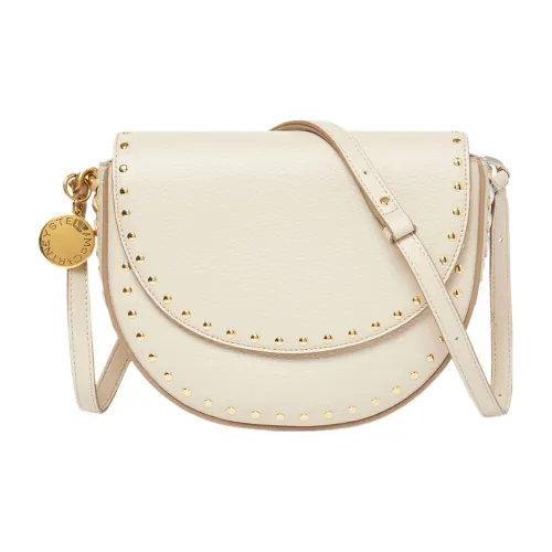 Stella McCartney Frayme Vegan Ткань Седло Сумка Сумки через плечо Сумка на плечо Женская Овсяный