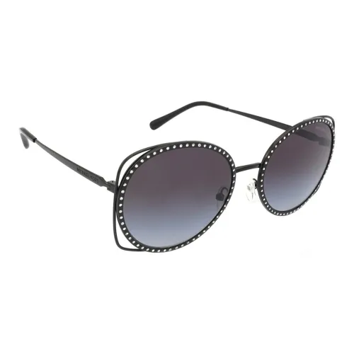 MICHAEL KORS Металл Круглые Солнцезащитные очки Женские Черные