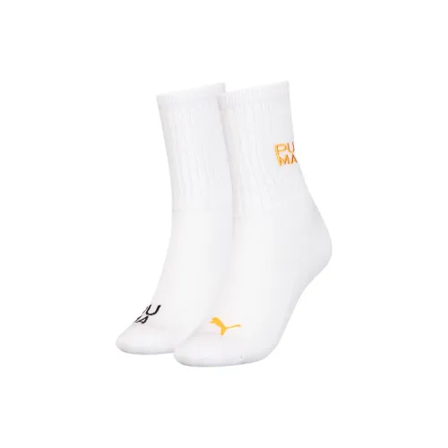 PUMA 2 шт Белые Женские Носки MID до икры